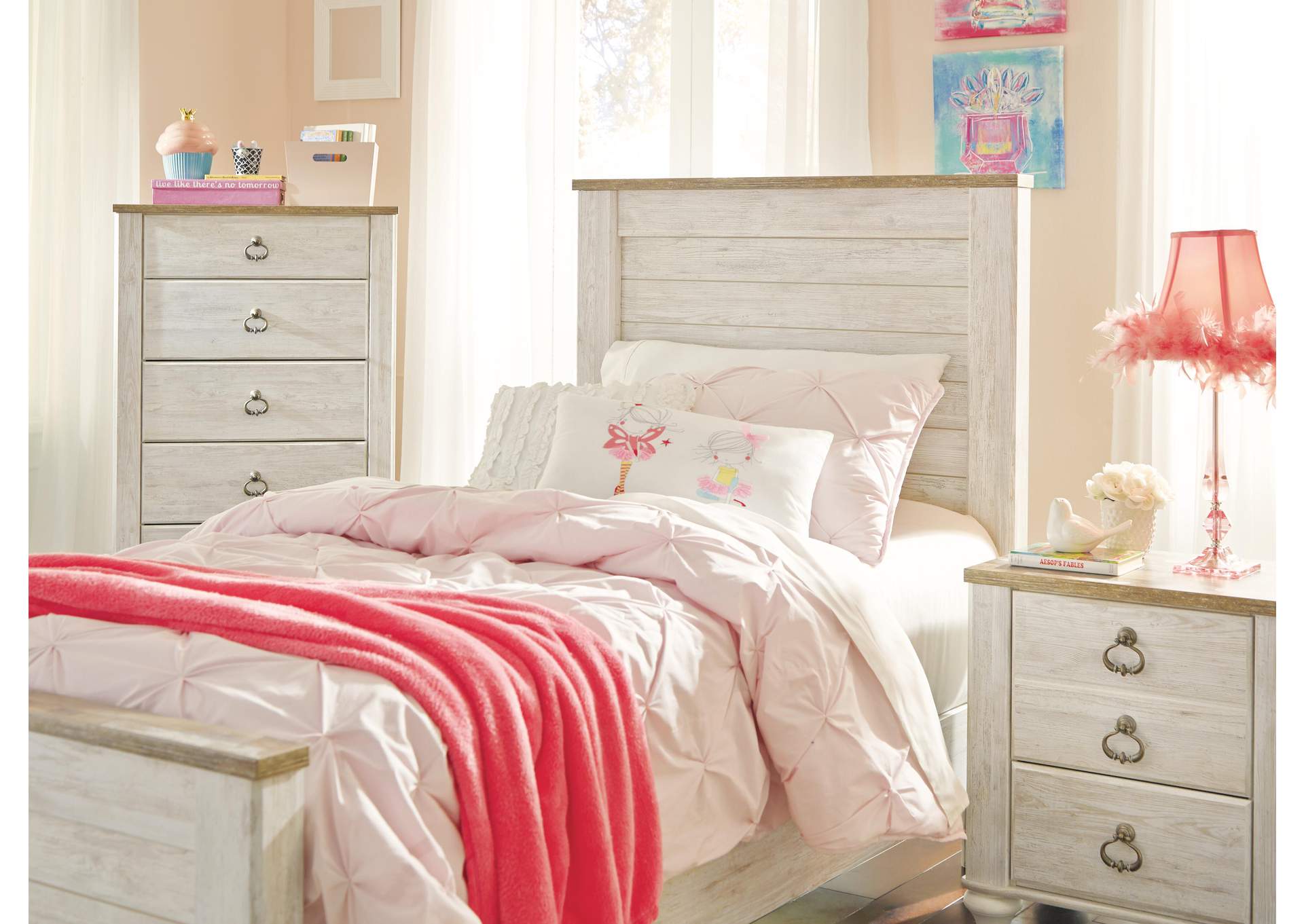 Willowton Twin Panel Bed