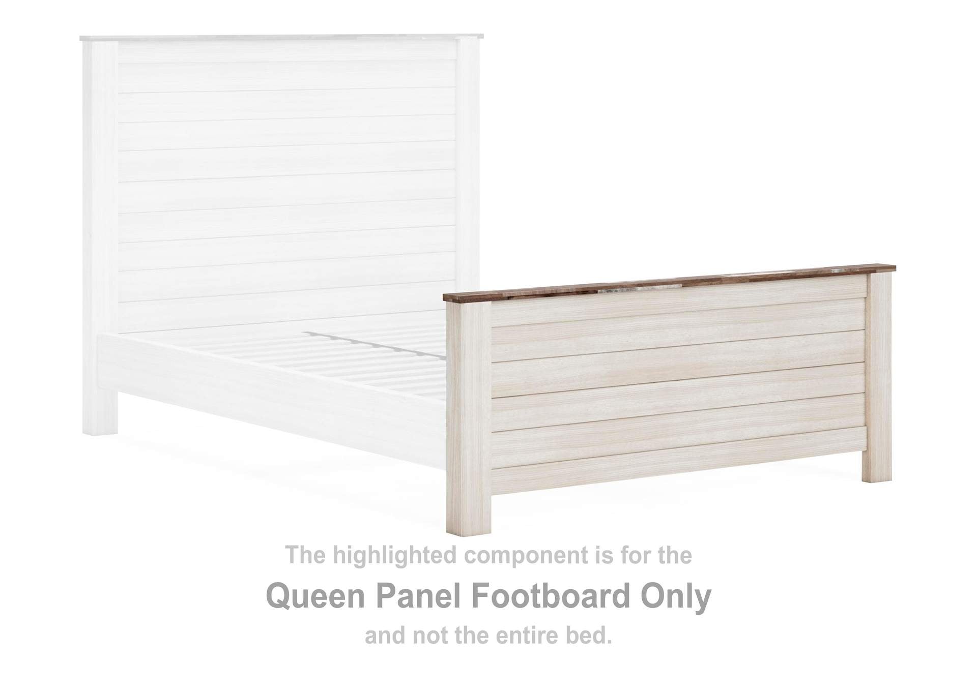 Willowton Queen Panel Bed, Dresser and Mirror