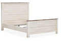 Willowton Queen Panel Bed with Mirrored Dresser and Nightstand