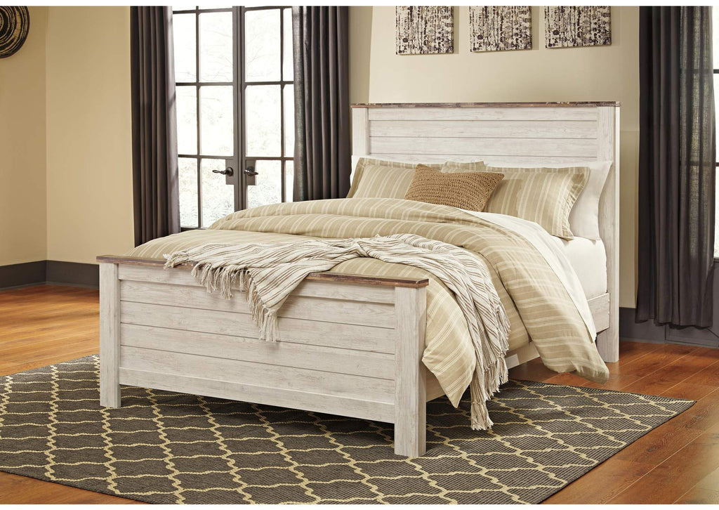 Willowton Queen Panel Bed with Dresser and Nightstand