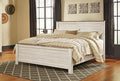Willowton California King Panel Bed in Whitewash