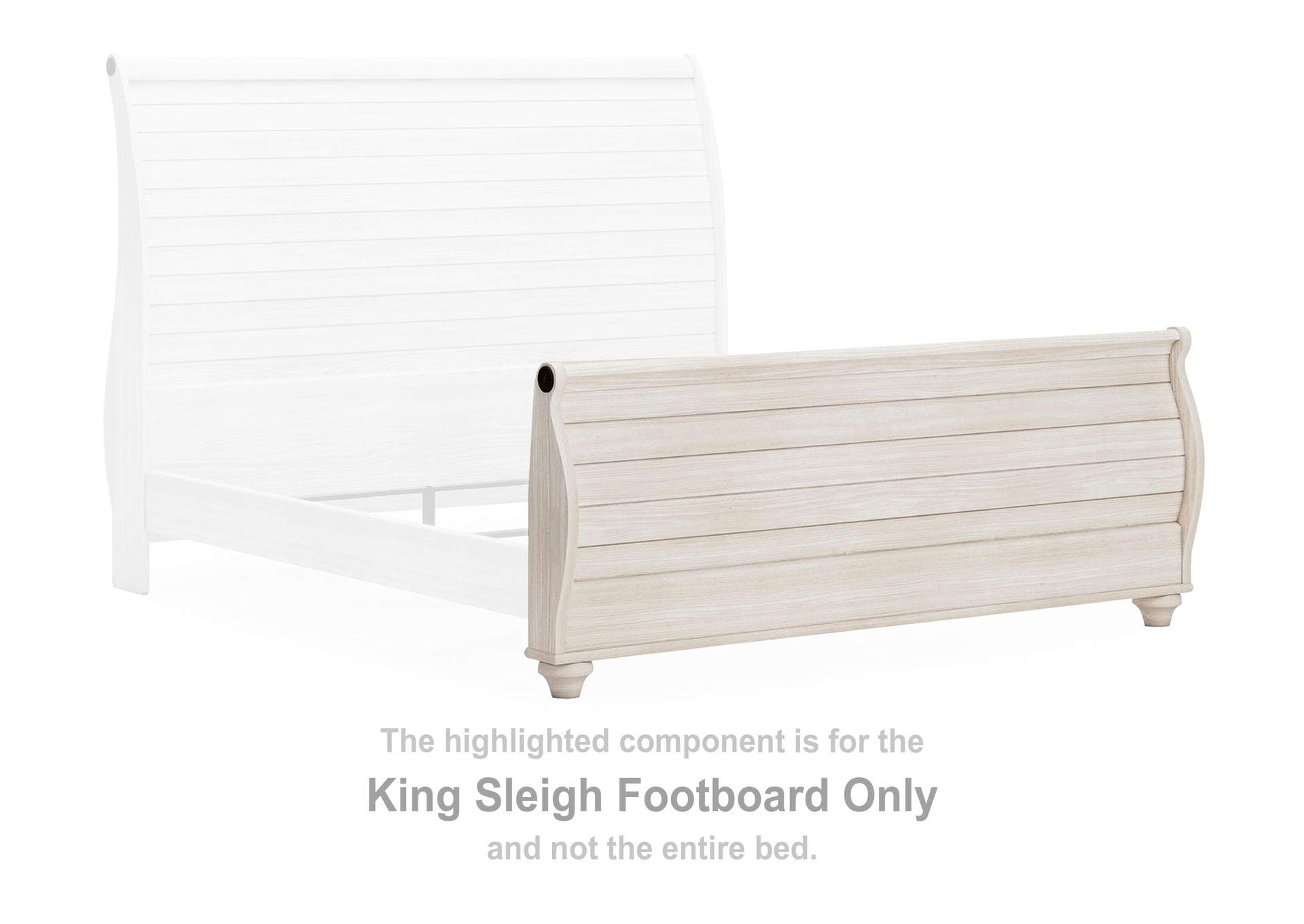 Willowton King Sleigh Bed, Dresser and Nightstand