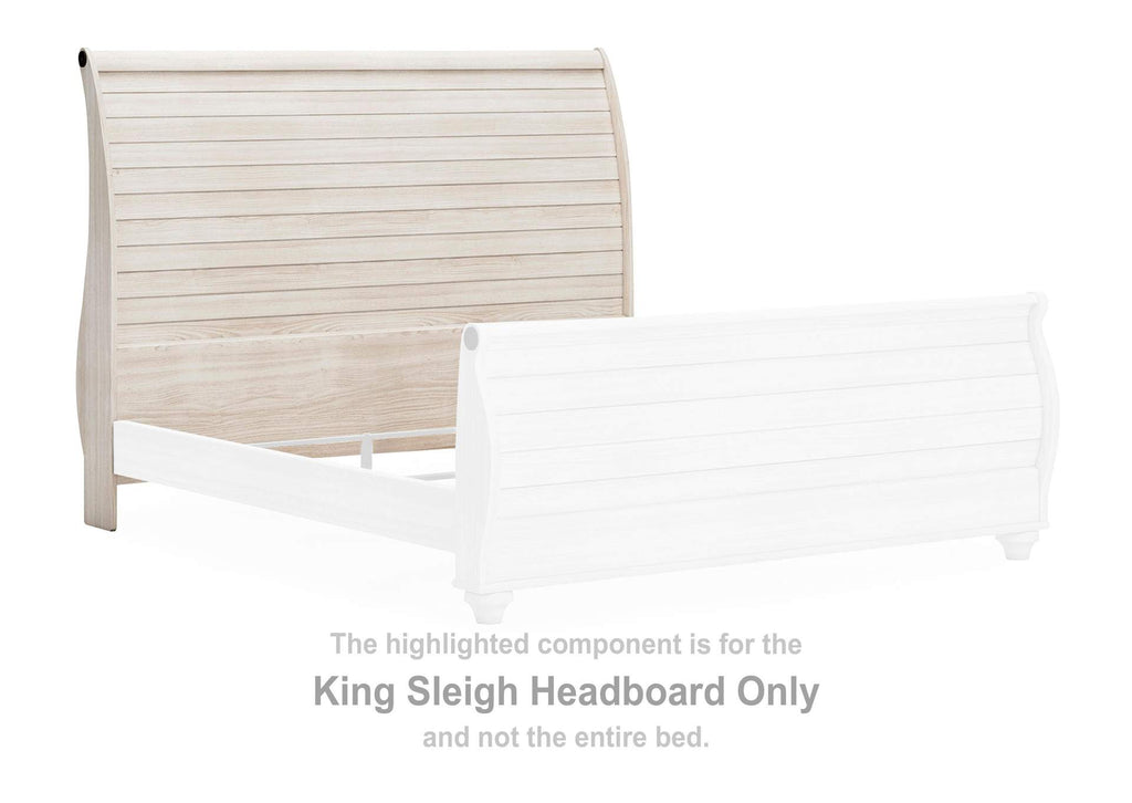 Willowton King Sleigh Bed, Dresser, Mirror and Chest