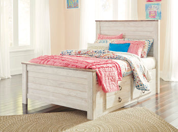 Willowton Full Panel Bed with 2 Storage Drawers - image 1