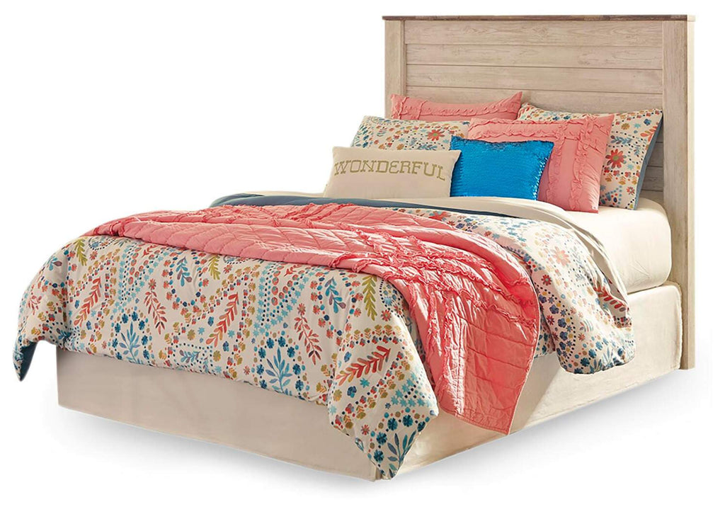 Willowton Full Panel Bed and Nightstand