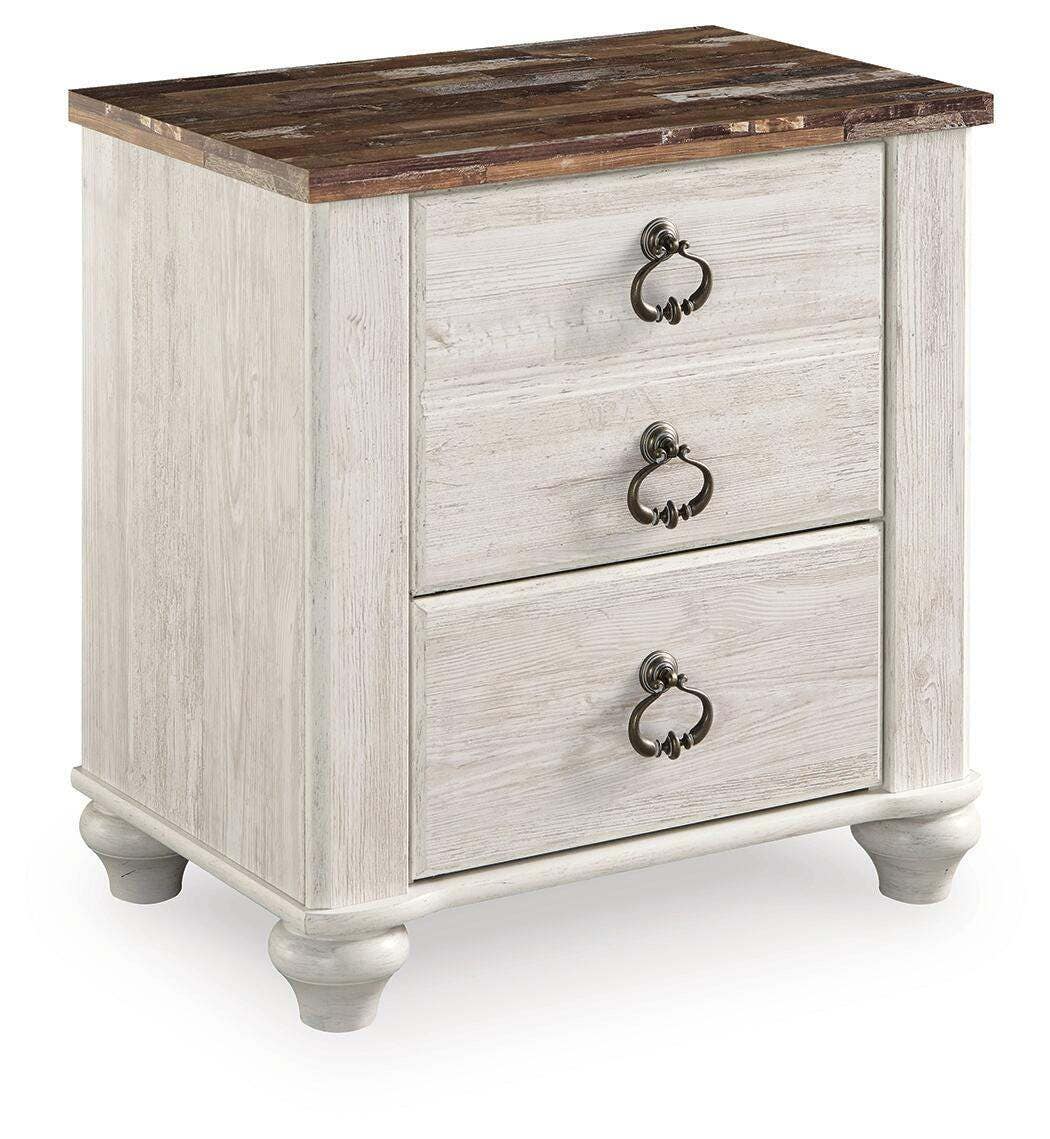 Willowton Nightstand in Whitewash, alternate view 2