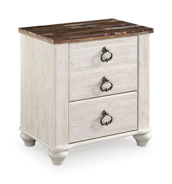 Willowton Nightstand in Whitewash