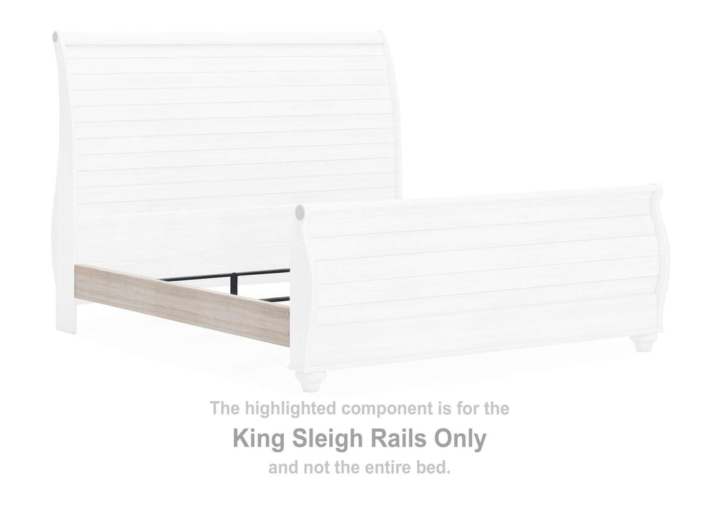 Willowton King Sleigh Bed, Dresser and Nightstand
