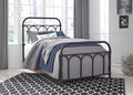 Nashburg Twin Metal Bed in Black