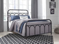 Nashburg Full Metal Bed in Black