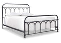 Nashburg Queen Metal Bed with Chime 10" Hybrid Mattress in a Box