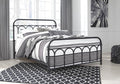 Nashburg Queen Metal Bed in Black