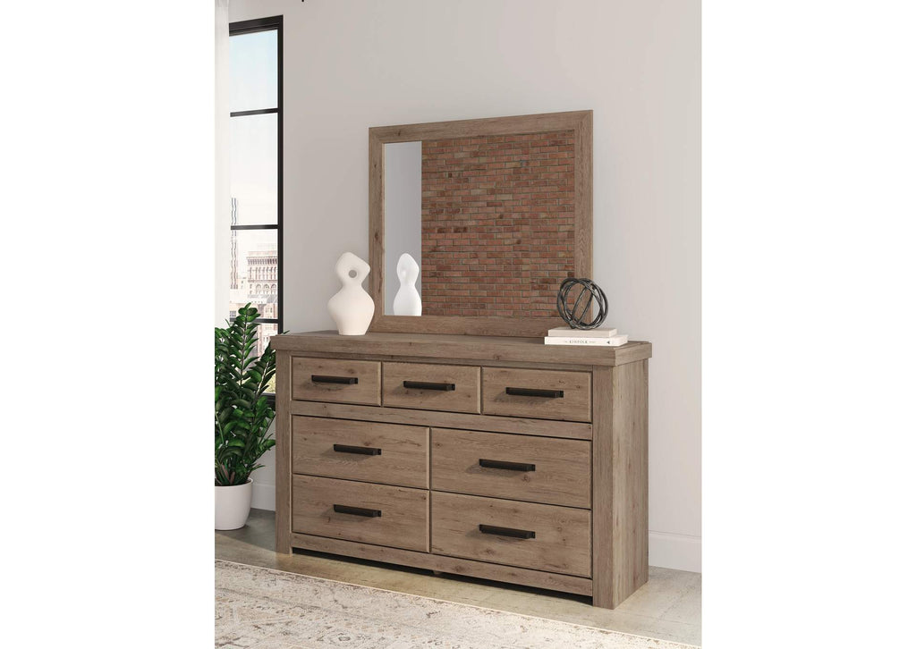 Garistyn King Panel Bed, Dresser, Mirror and Chest