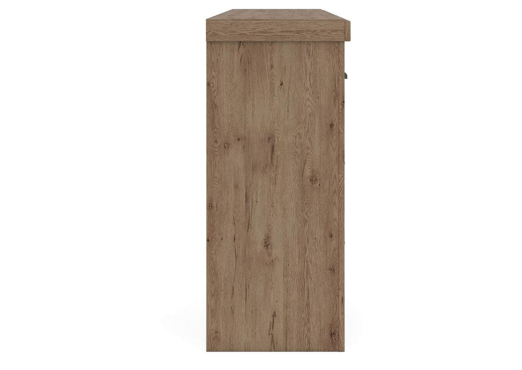 Garistyn King Panel Bed, Dresser and Chest side view