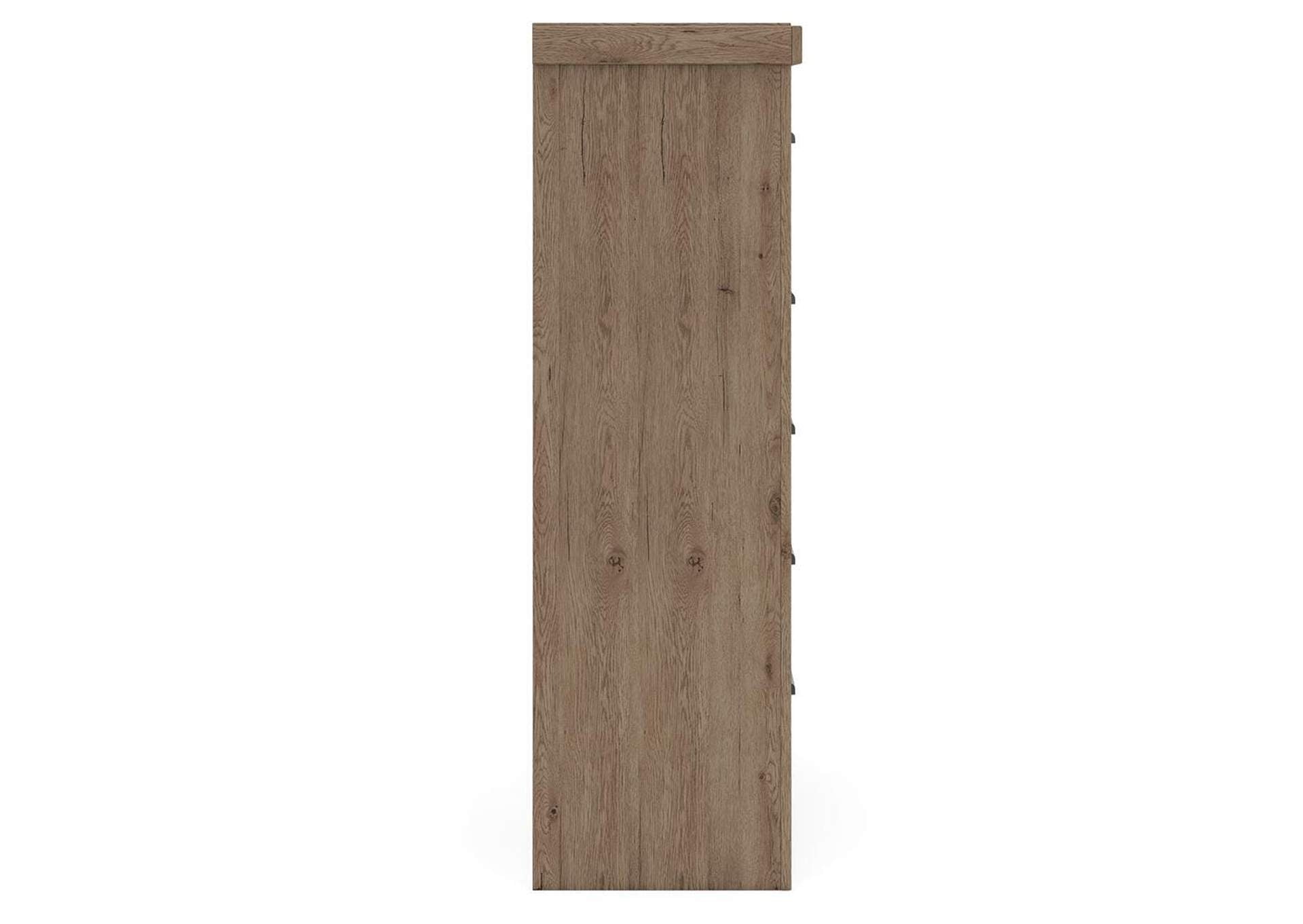 Garistyn King Panel Storage Bed, Dresser, Mirror and Chest side view