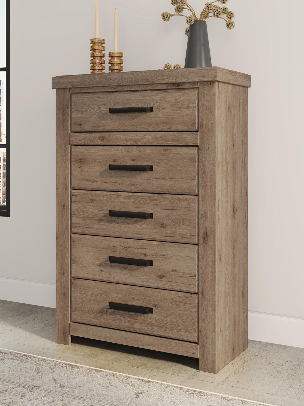 Oliandon Chest of Drawers in Light Brown, alternate view 3