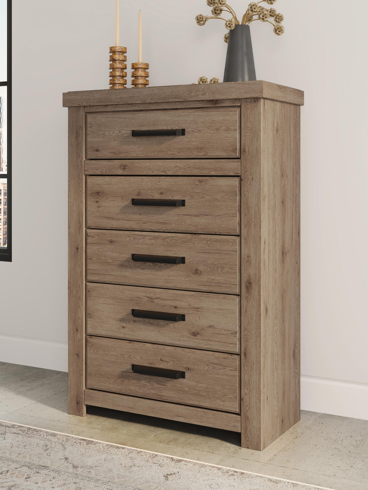 Oliandon Chest of Drawers in Light Brown, alternate view 3