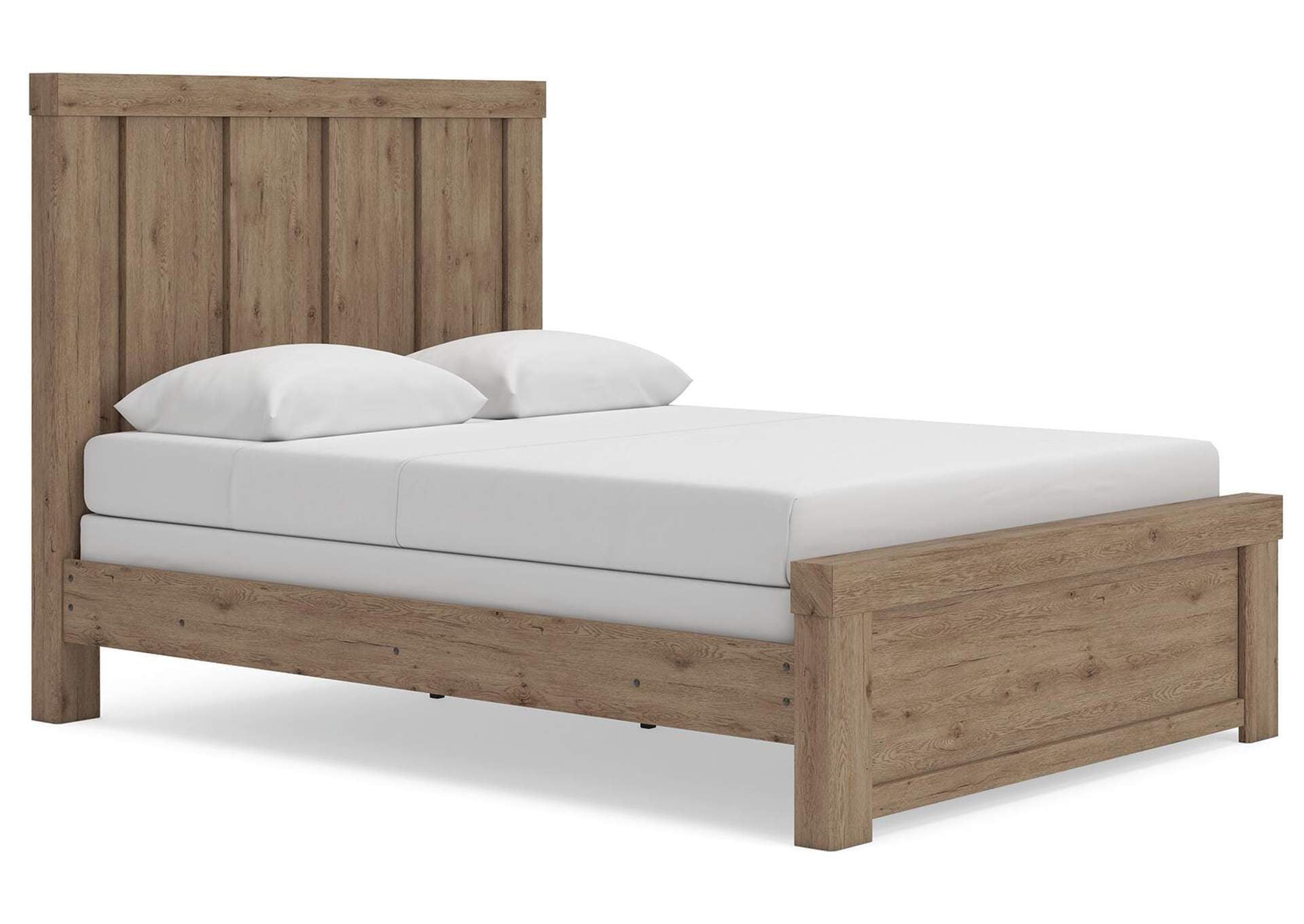 Garistyn Queen Panel Bed, Dresser and Chest angled view