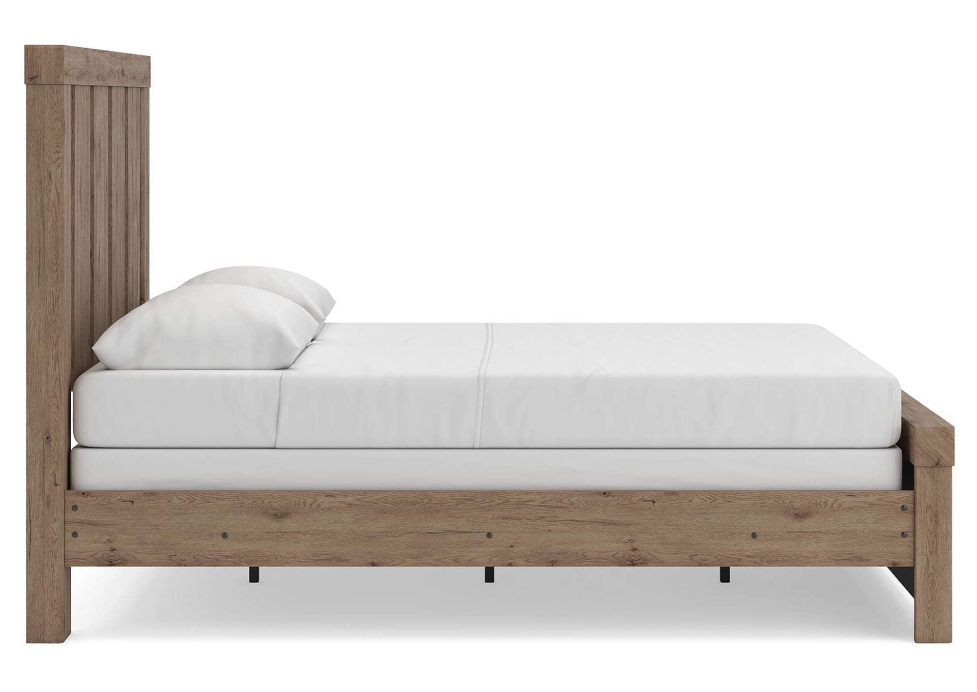 Garistyn Queen Panel Bed, Dresser and Chest side view