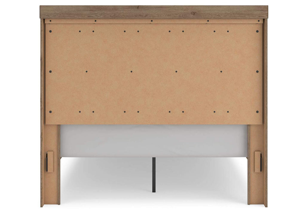 Garistyn Queen Panel Storage Bed, Dresser and Mirror