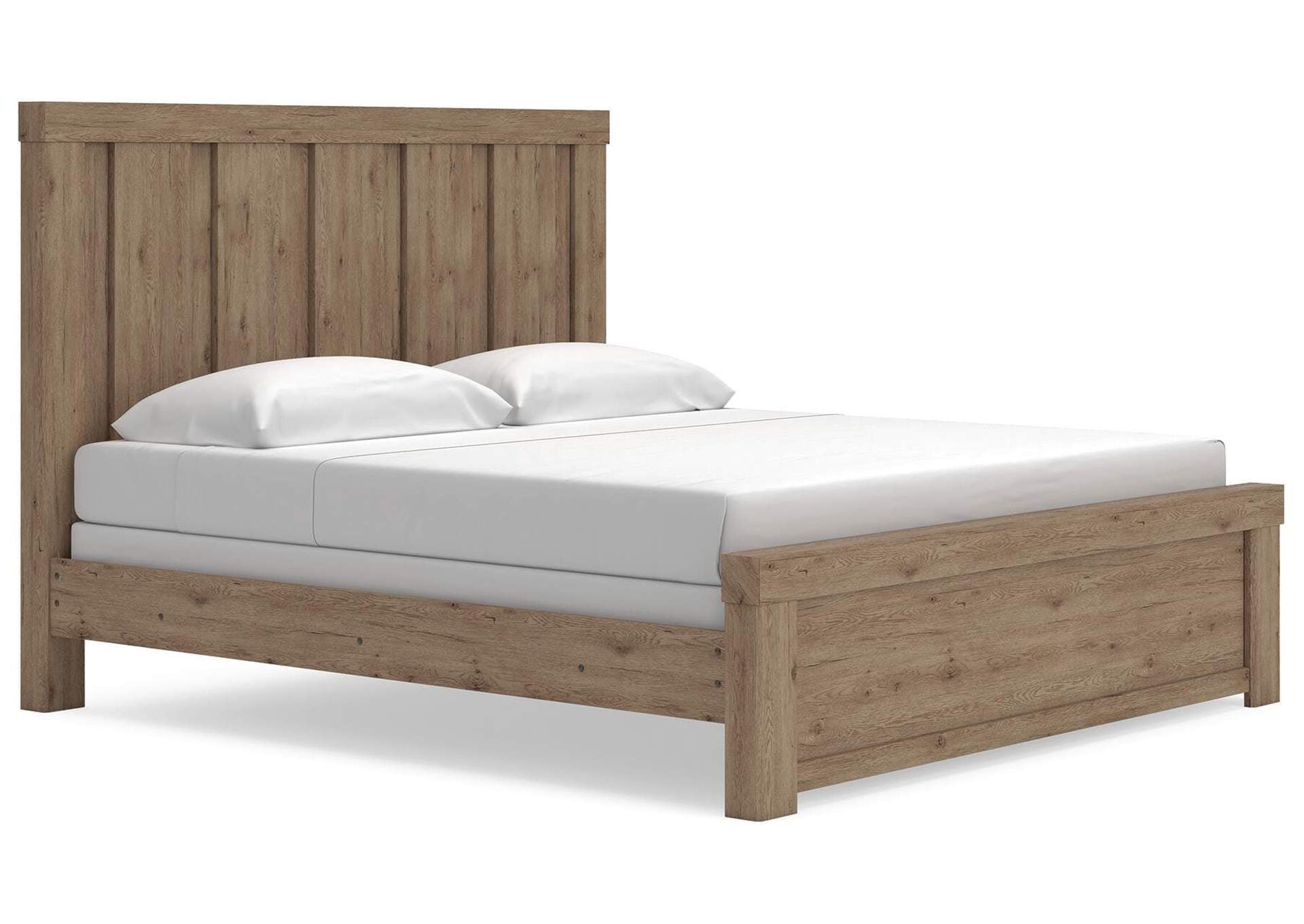 Garistyn King Panel Bed, Dresser and Nightstand angled view