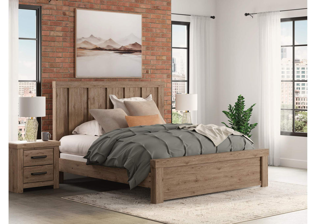 Garistyn King Panel Bed, Dresser and Nightstand