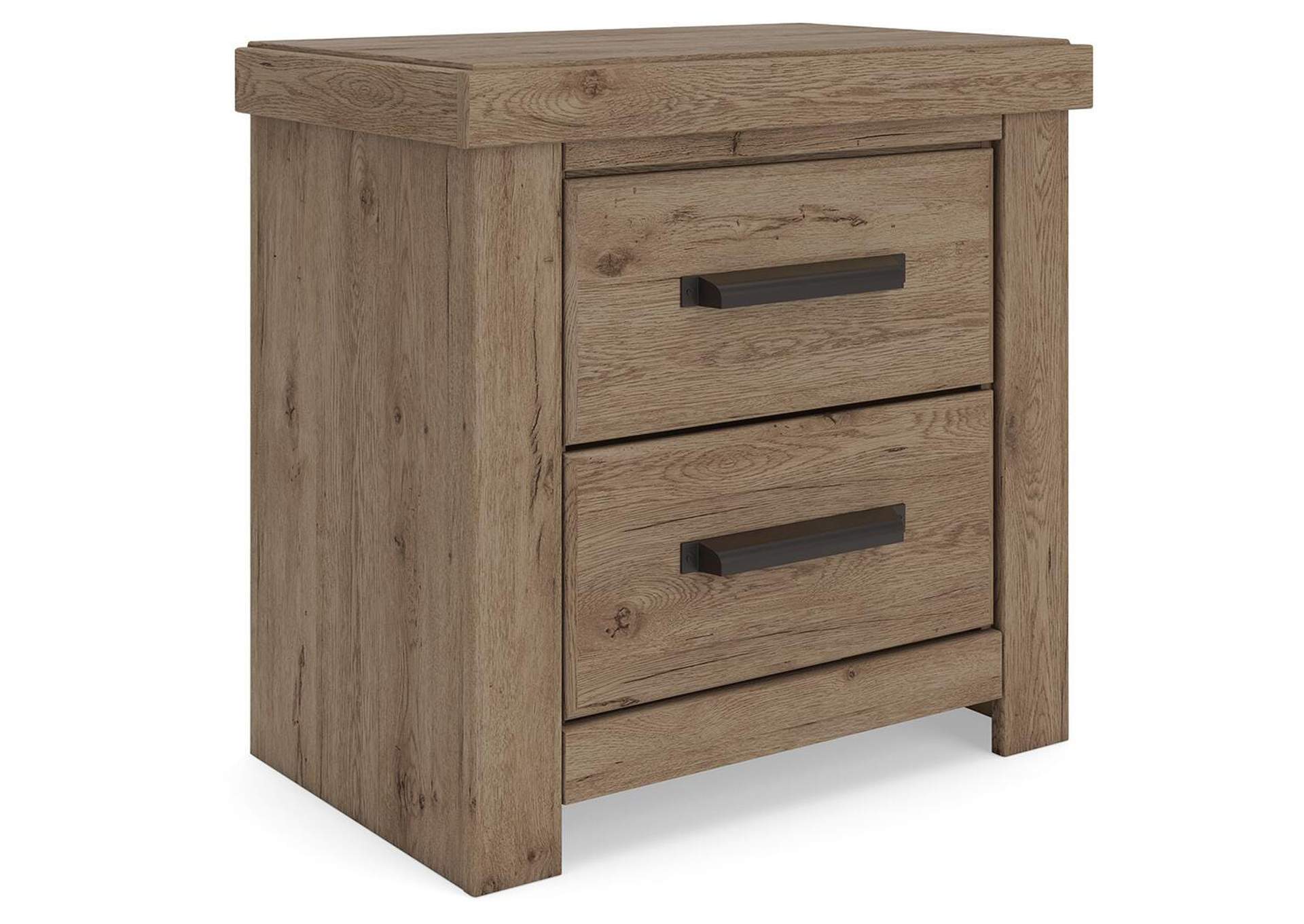 Garistyn Queen Panel Storage Bed, Dresser, Mirror, Chest and Nightstand angled view