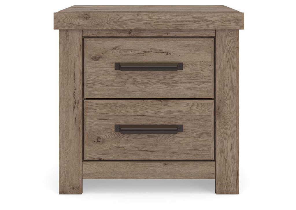 Garistyn King Panel Bed, Chest and Nightstand