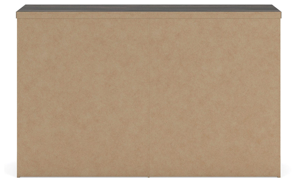 Shaehartin Dresser in Dark Brown, back view