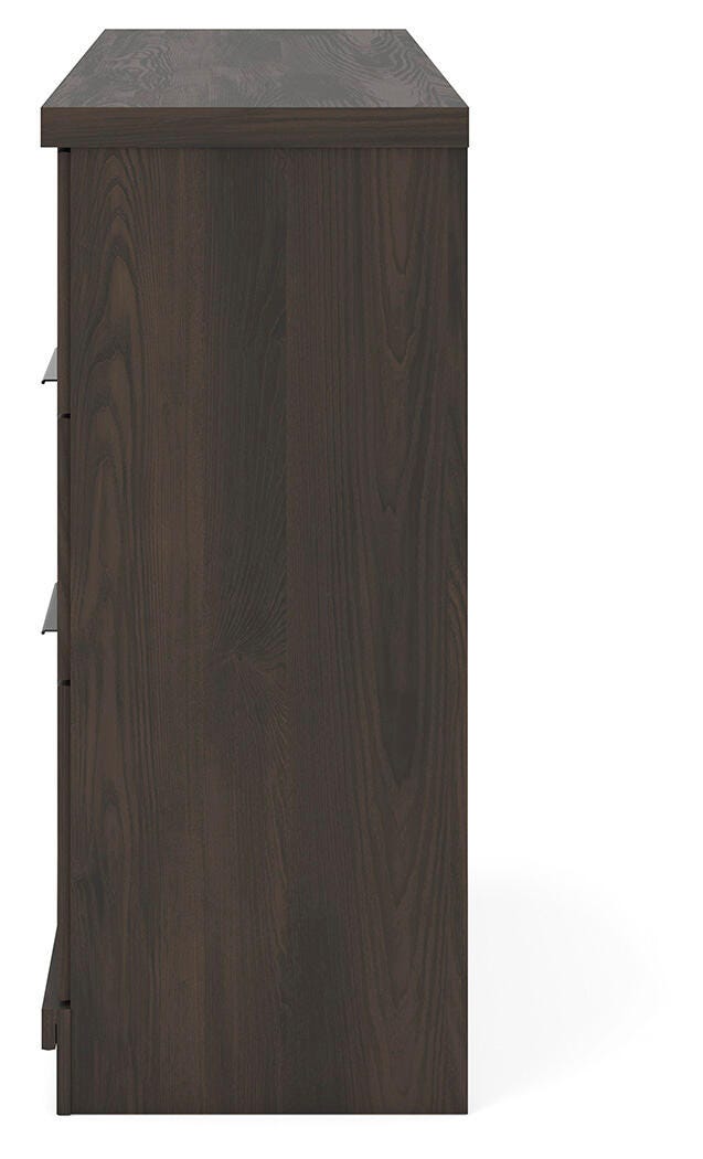 Shaehartin Dresser in Dark Brown, alternate side view