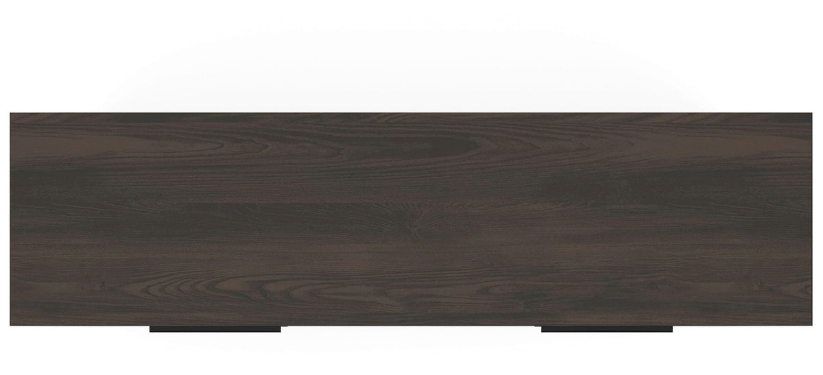 Shaehartin Dresser in Dark Brown, top view