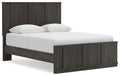 Shaehartin Queen Panel Platform Bed, angle view