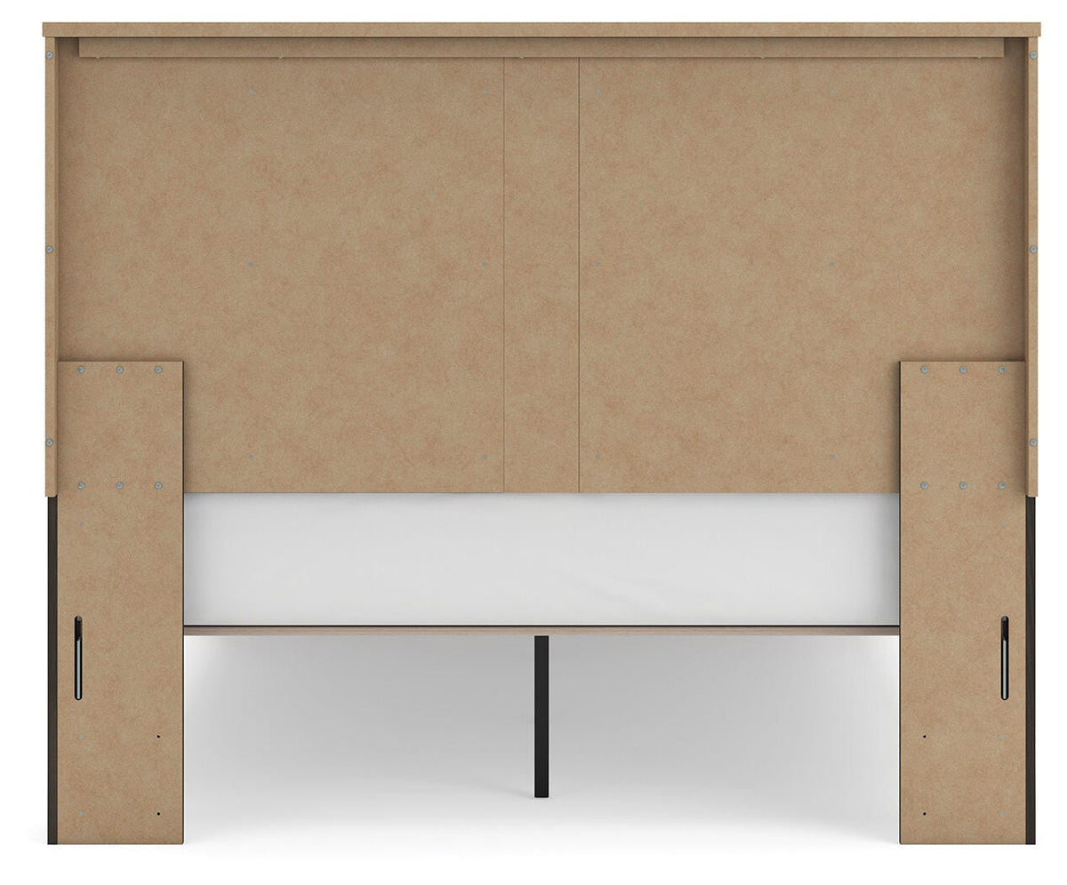 Shaehartin Queen Panel Platform Bed, back view
