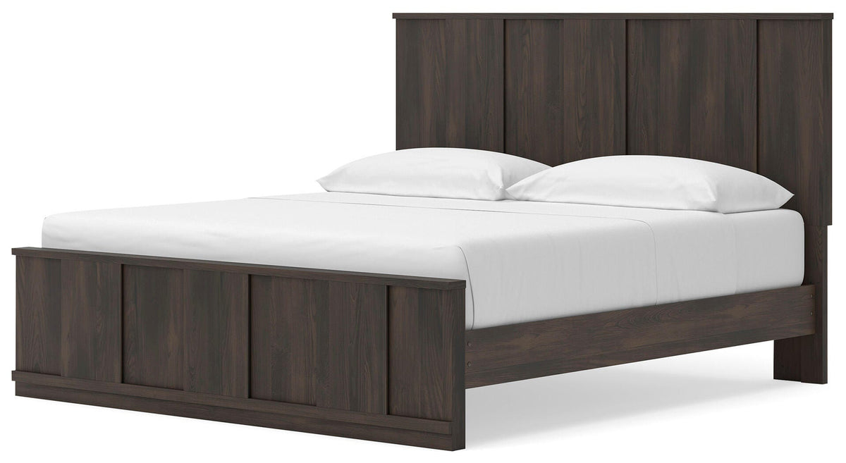 Shaehartin King Panel Platform Bed, alternate angle view