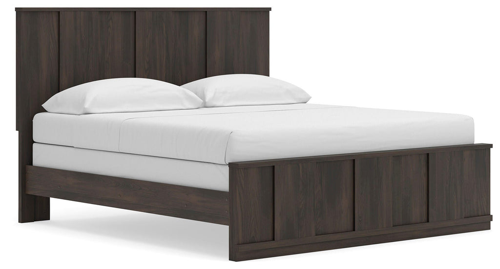 Shaehartin King Panel Bed, angle view