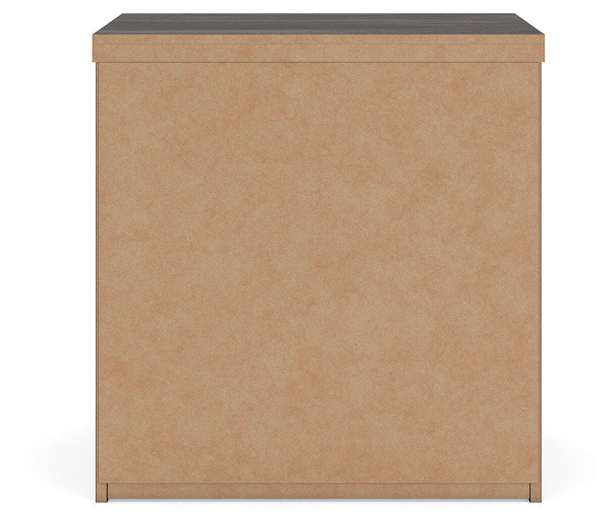 Shaehartin Nightstand in Dark Brown, back view