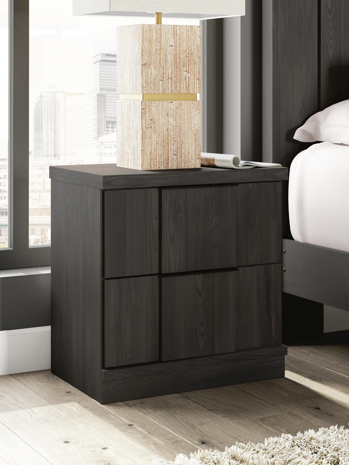 Shaehartin Nightstand in Dark Brown, alternate view 3