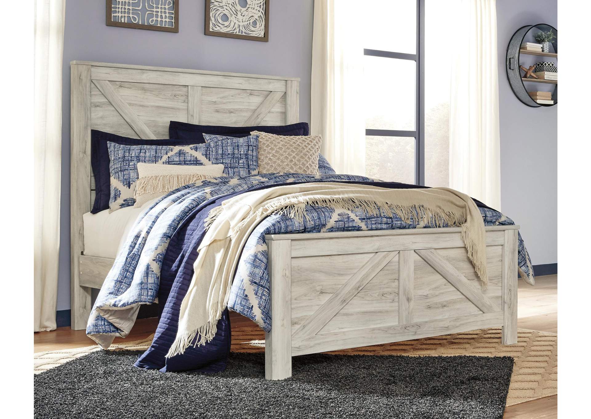 Bellaby Queen Crossbuck Panel Bed room view