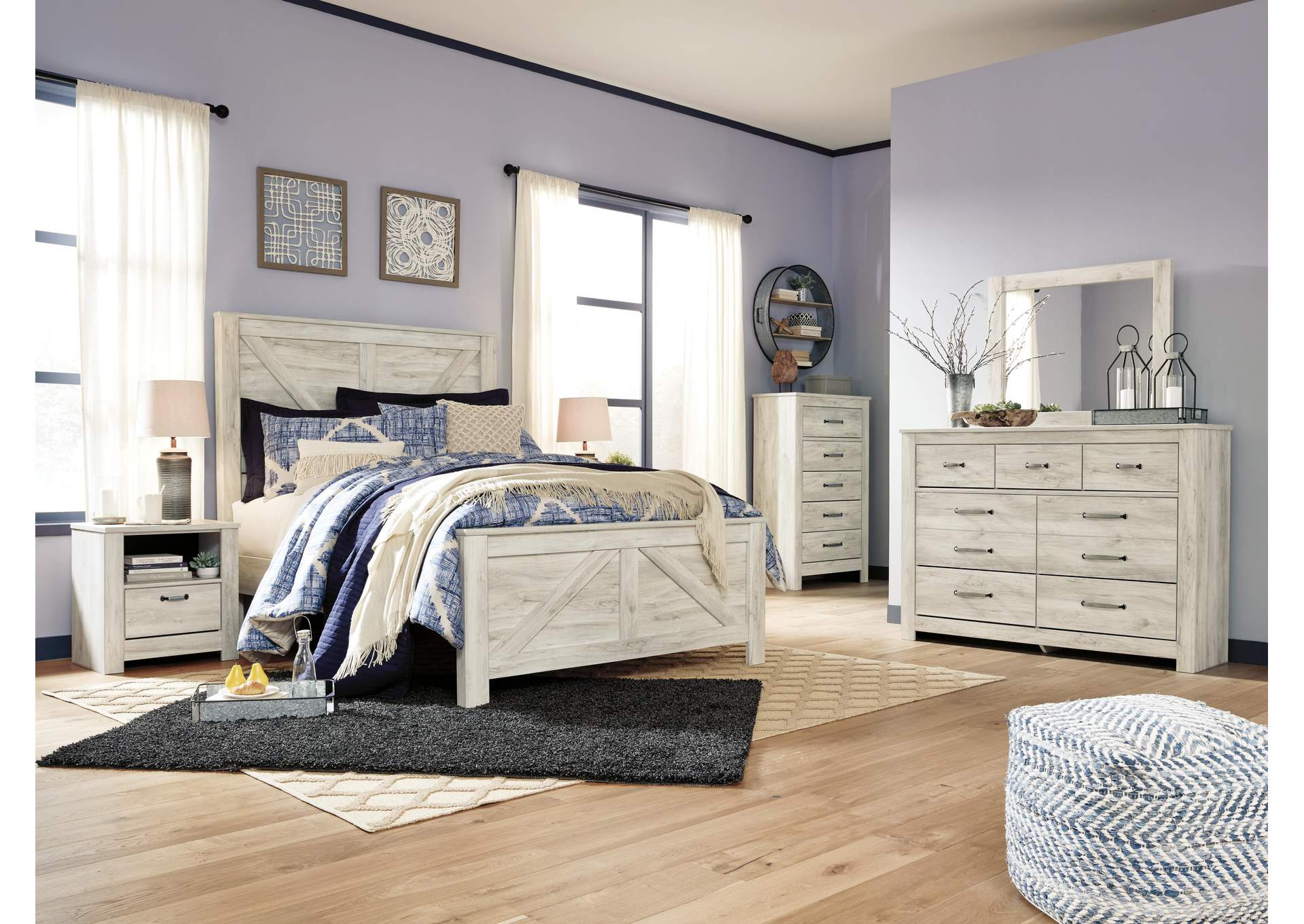 Bellaby Queen Crossbuck Panel Bed