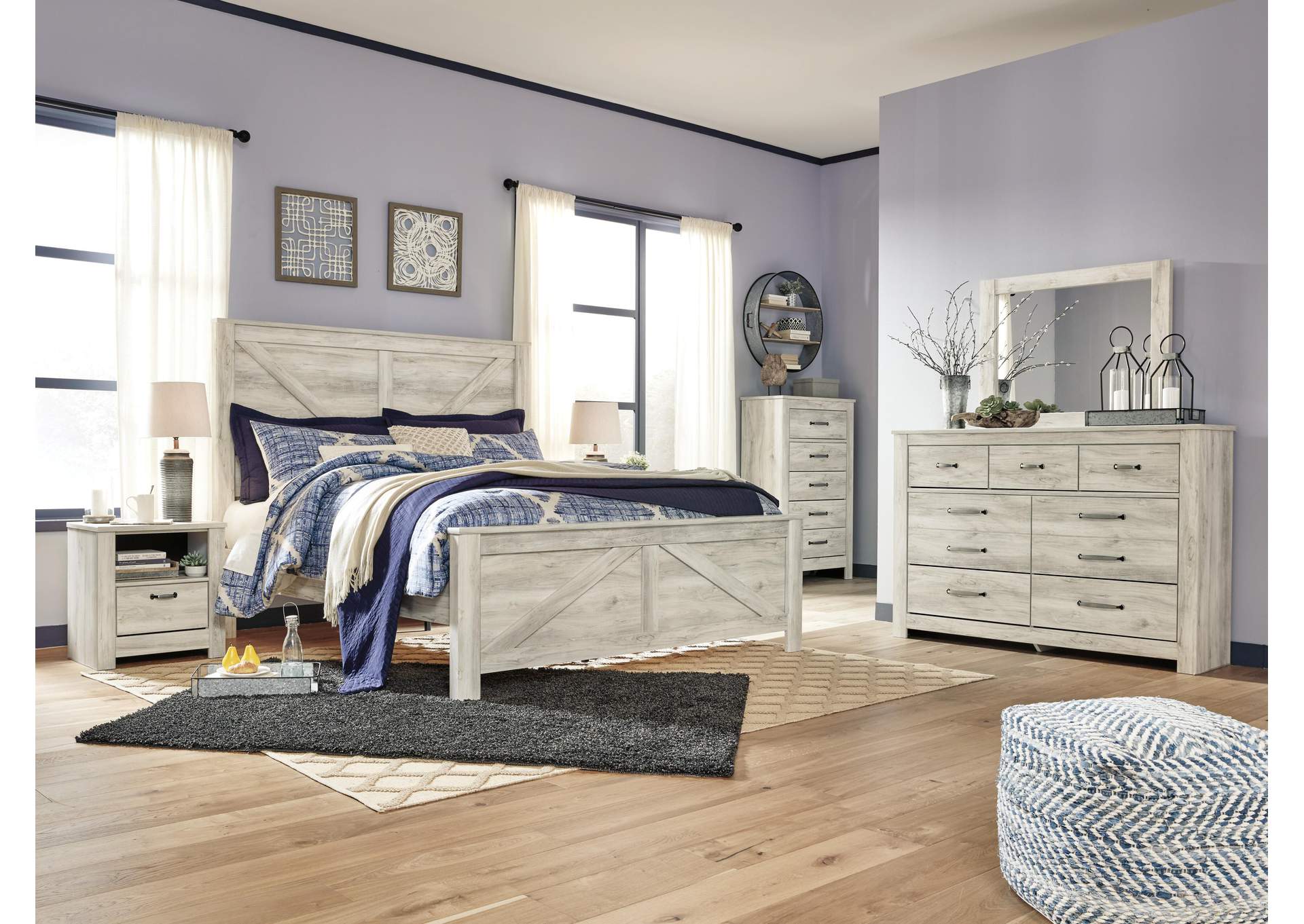 Bellaby King Crossbuck Panel Bed