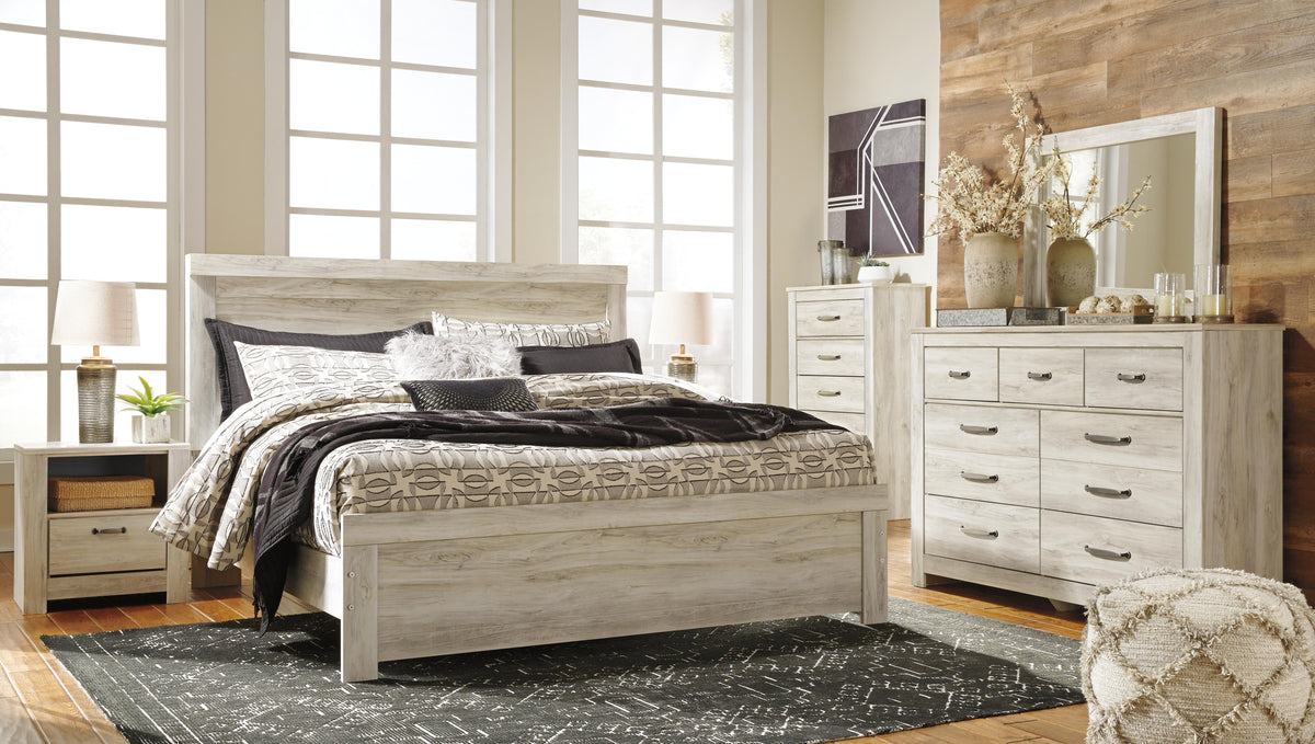 Bellaby King Panel Bed in Whitewash, alternate view 6