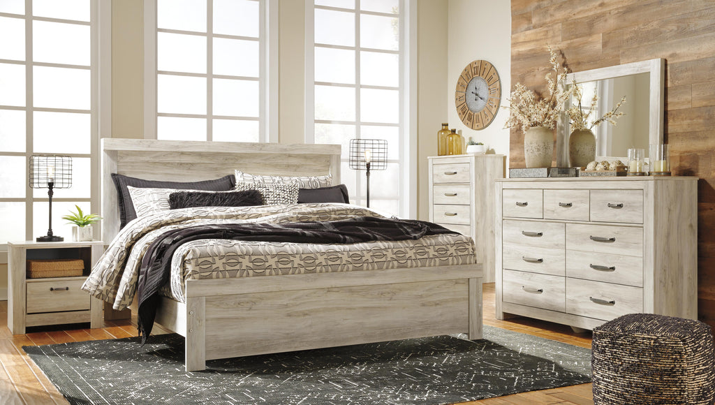 Bellaby King Panel Bed in Whitewash, alternate view 4