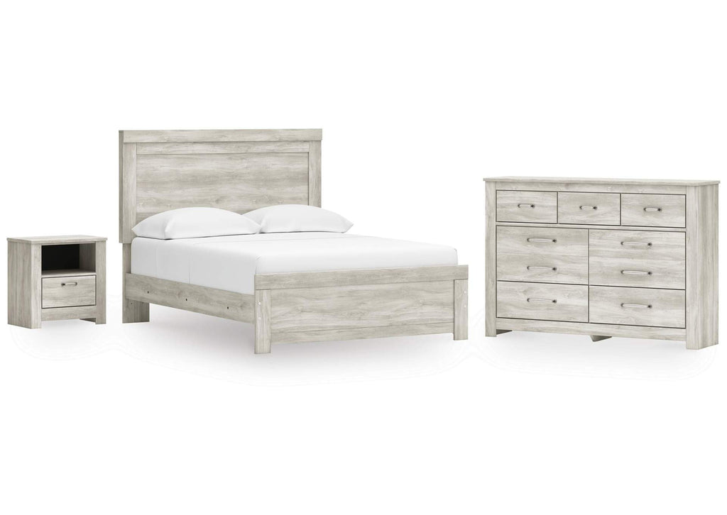 Bellaby Queen Panel Bed with Dresser and Nightstand