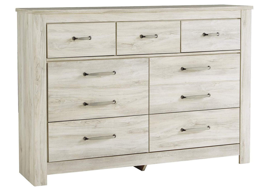 Bellaby King Crossbuck Panel Bed with Dresser