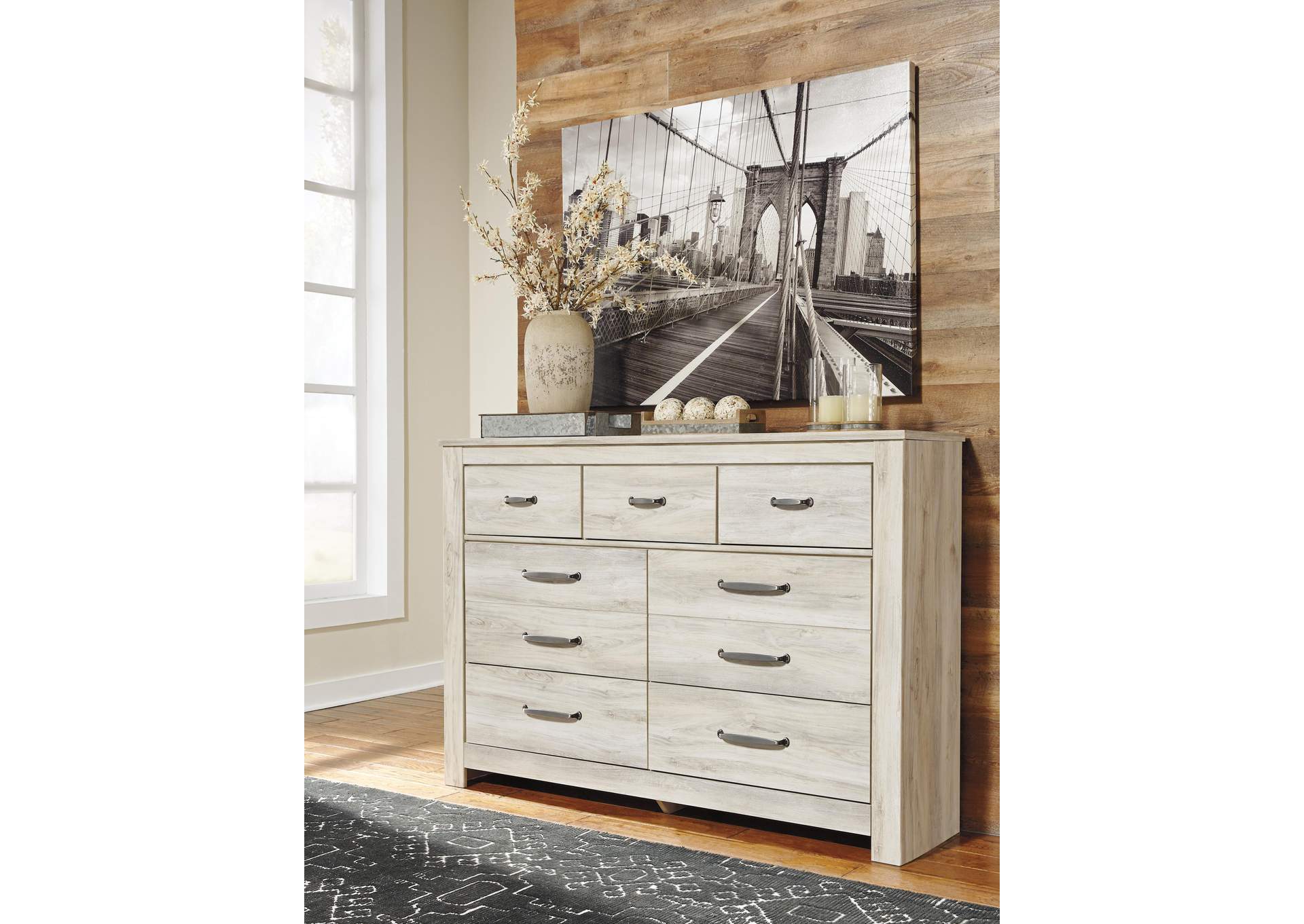 Bellaby King Panel Bed with Dresser