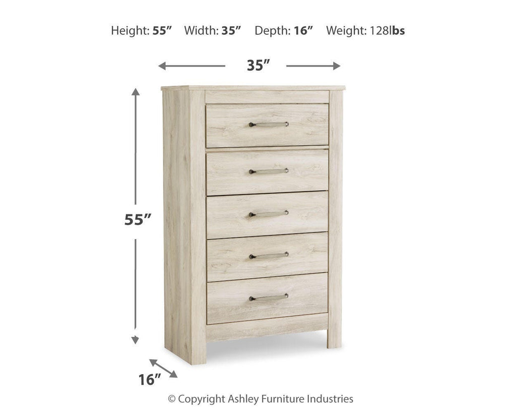 Bellaby Chest of Drawers in Whitewash, alternate view 5