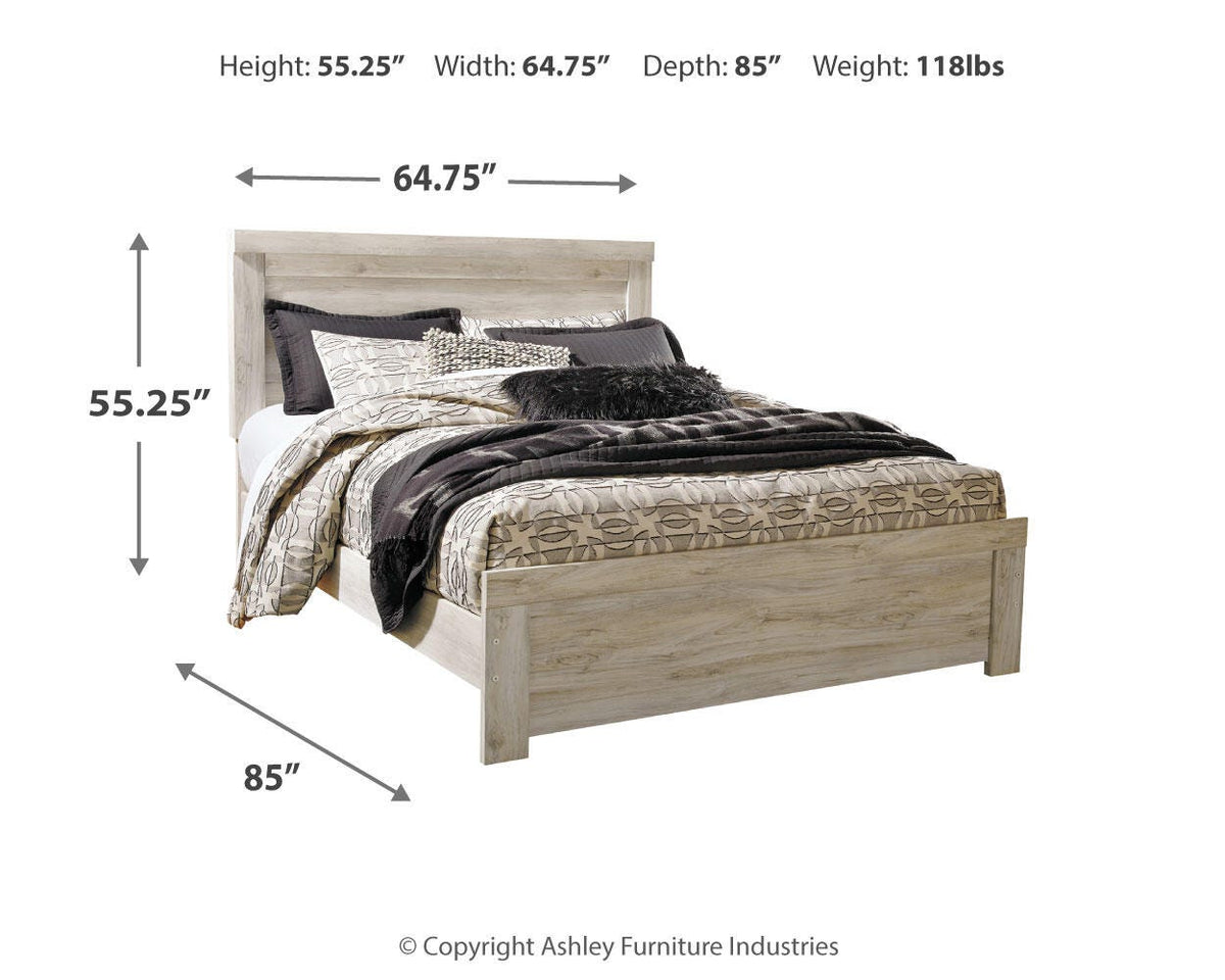 Bellaby Queen Panel Bed in Whitewash, alternate view 5