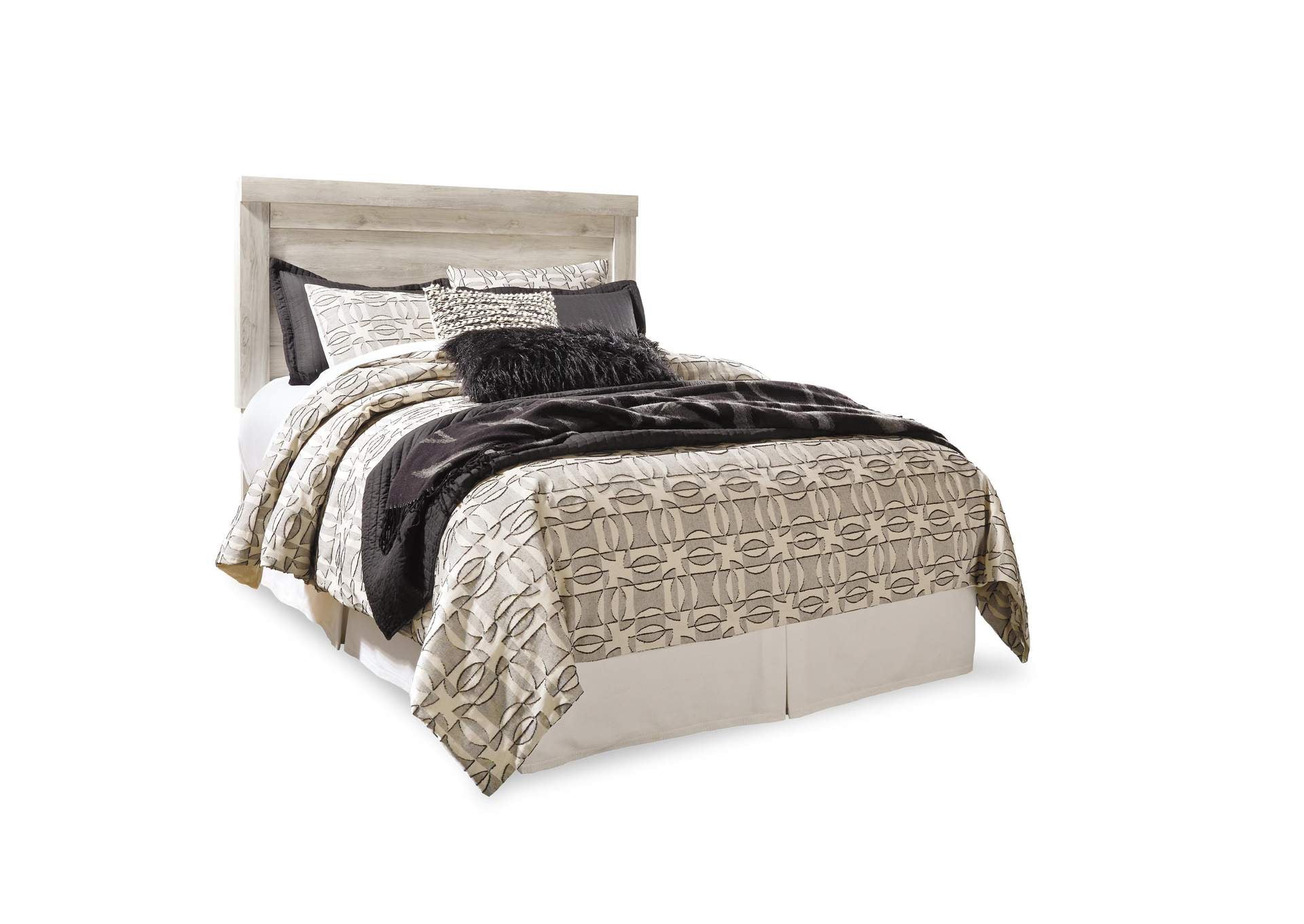 Bellaby Queen Panel Headboard Bed with Mirrored Dresser and Chest