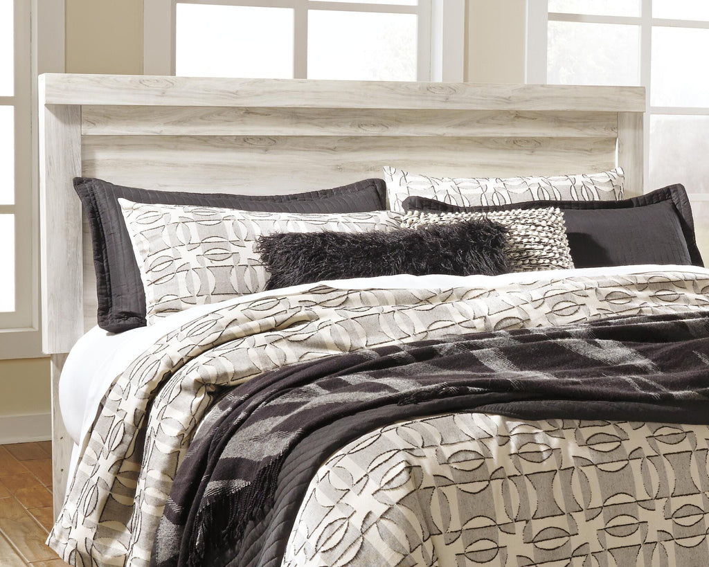 Bellaby King Panel Bed in Whitewash, lifestyle view
