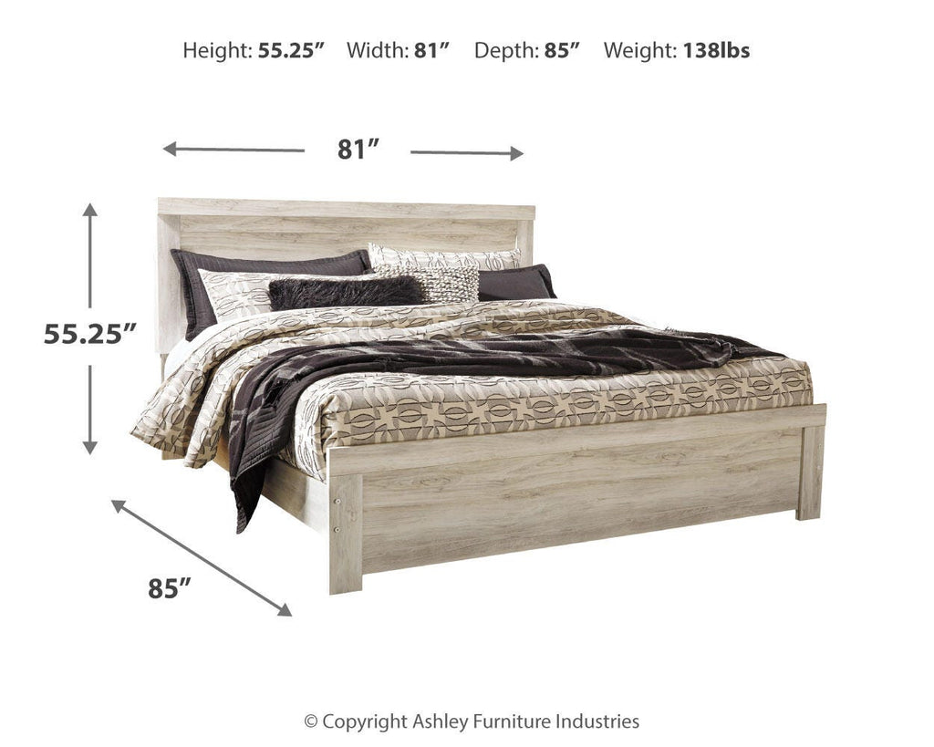 Bellaby King Panel Bed in Whitewash, alternate view 5